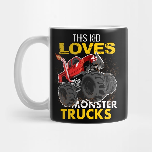 youth,this kid loves monster trucks by hadlamcom